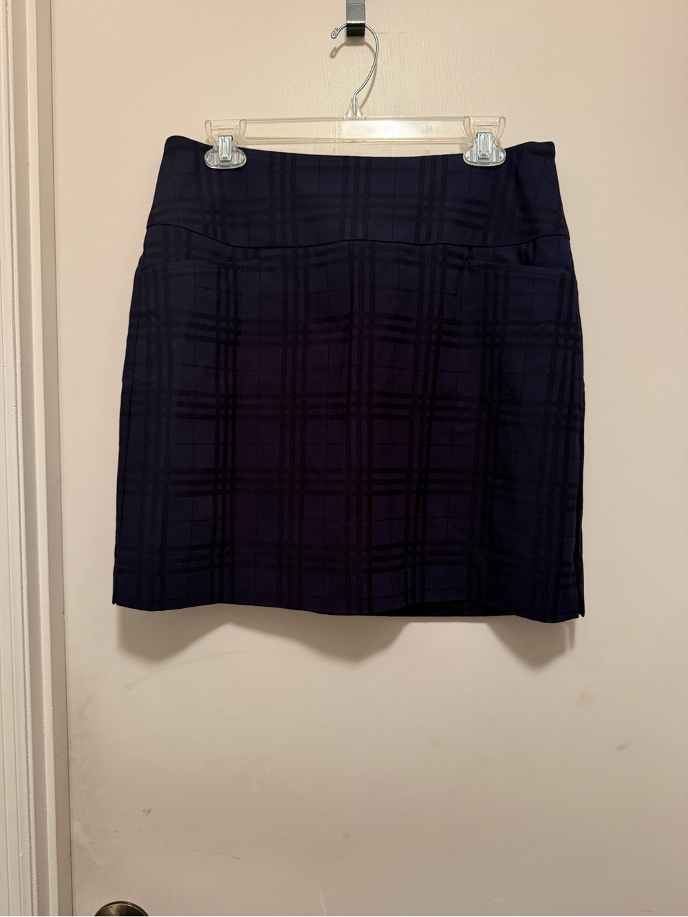 Swing Plaid Navy Golf Skort NWT - Size 10